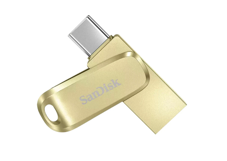 ổ cứng di động/ USB Sandisk 256GB Ultra Dual Drive Luxe USB/Type C, Gold (SDDDC4-256G-G46GD)