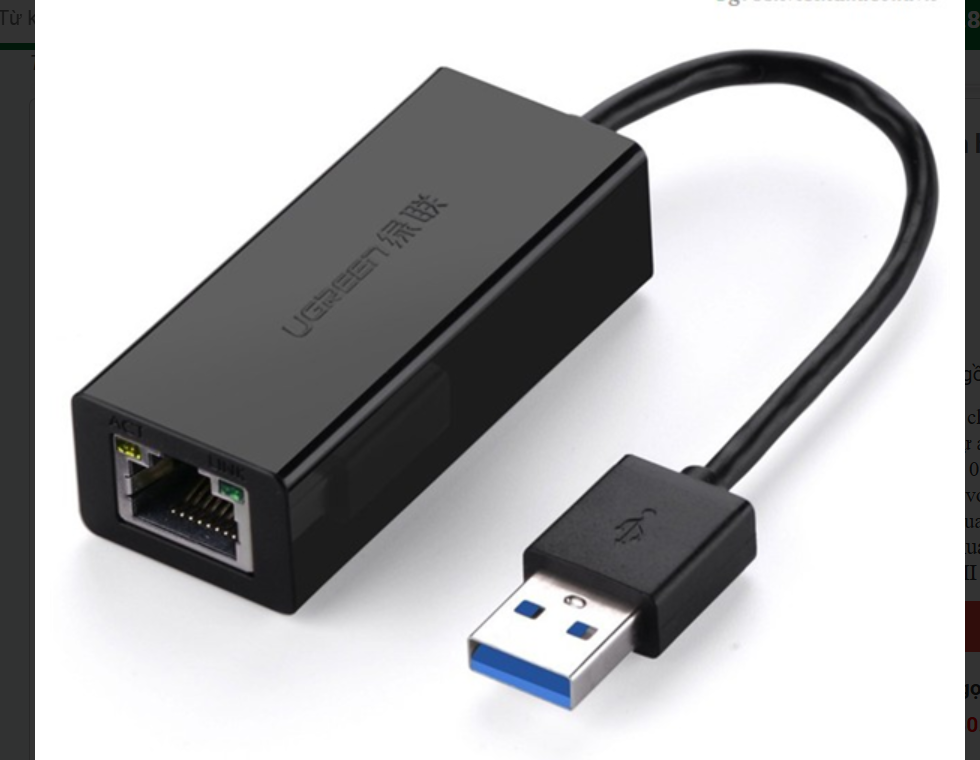 Bộ Chuyển USB To LAN 3.0 Ugreen UG20256